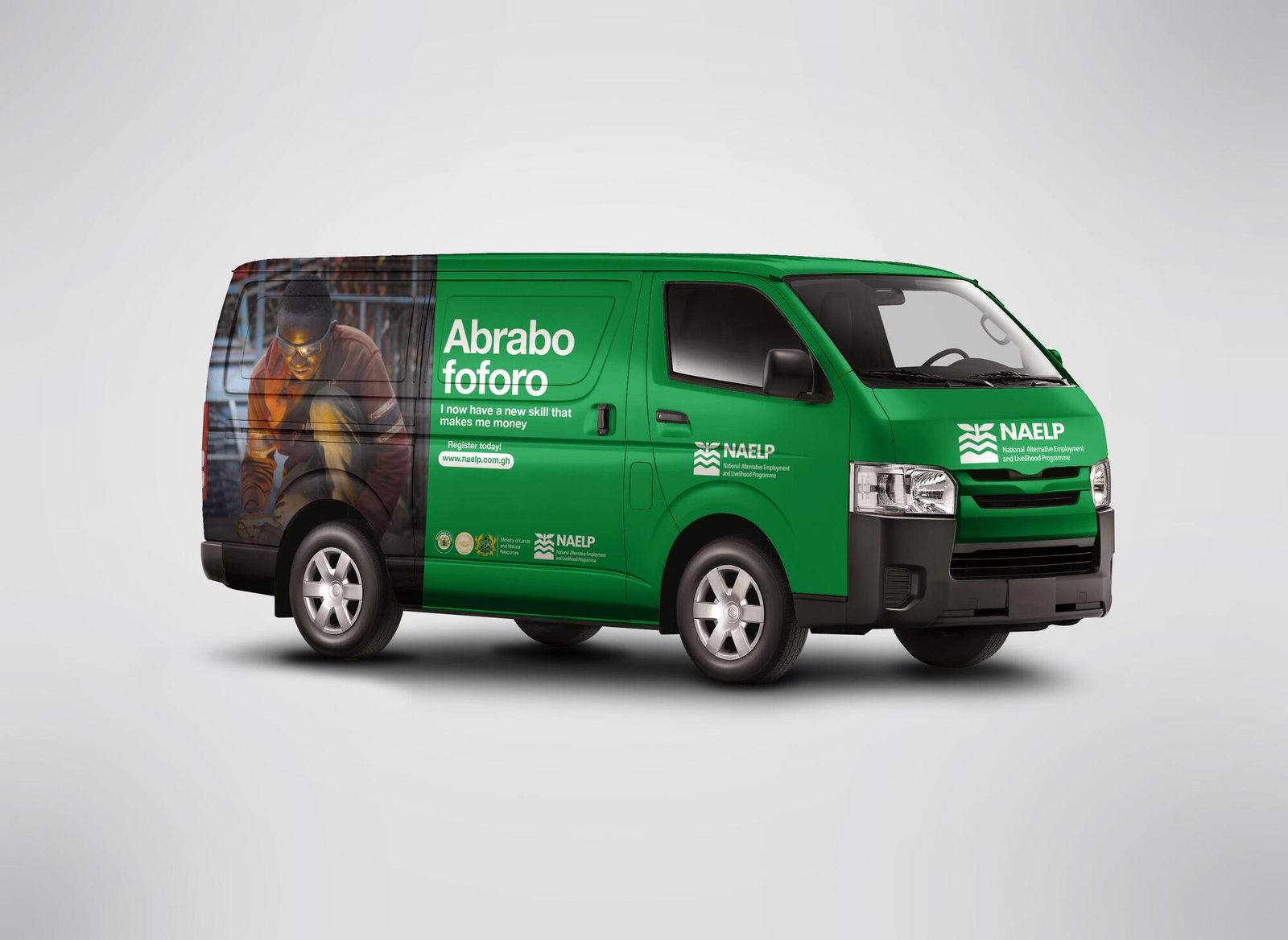 NAELP announcer-van and fleet branding