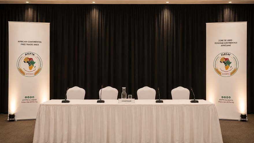 Head table and working environment, AfCFTA Partners Round Table 2025